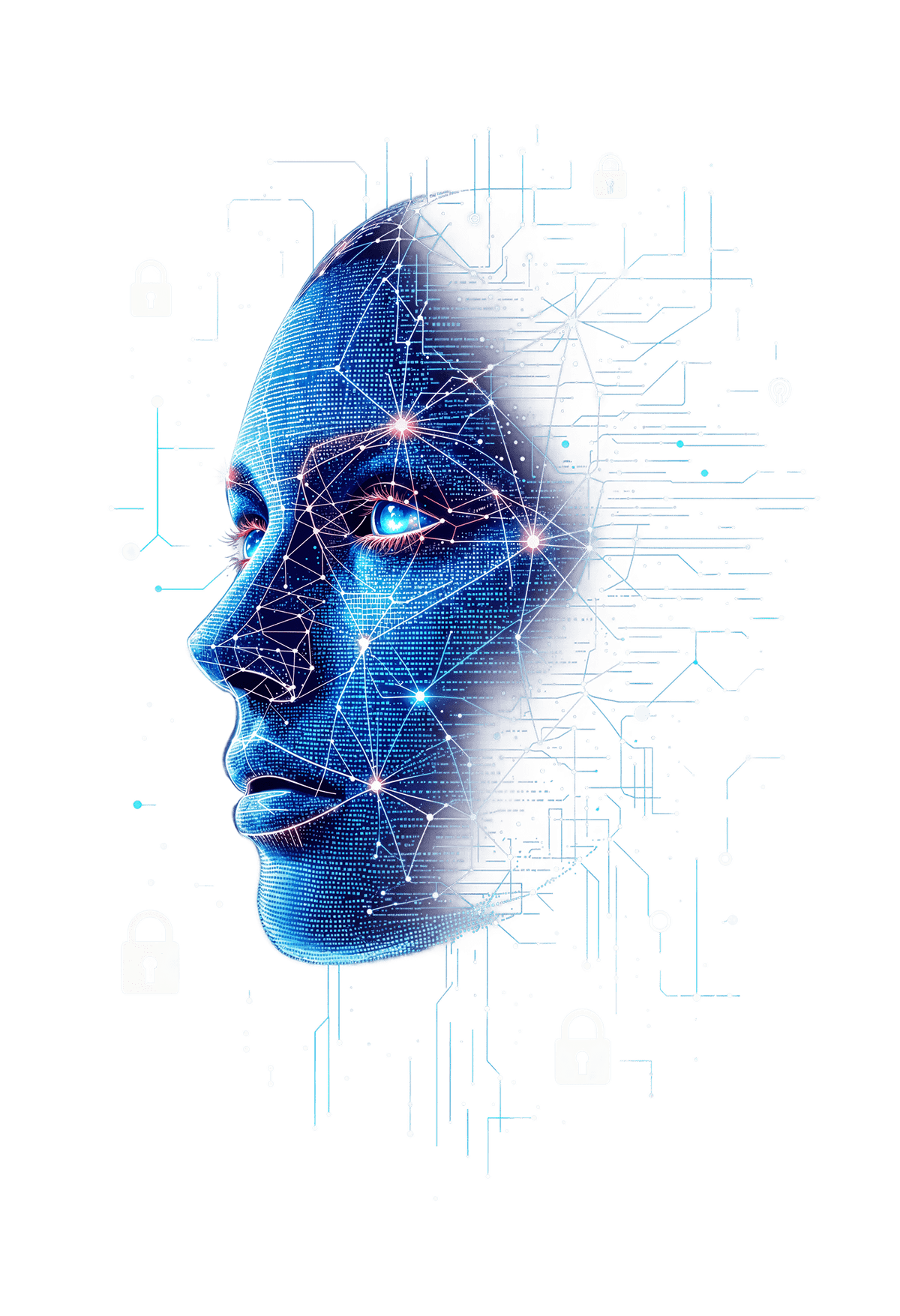 Cybersecurity and engineering transformation visualization showing modern digital infrastructure and secure development practices