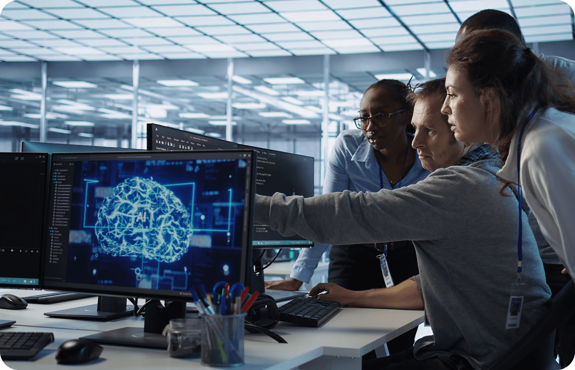 Lumos continuous learning cycle visualization showing feedback, correction, and decision-making processes that strengthen the AI system